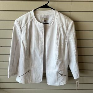 Roz & Ali Women’s White Dress Jacket. Size XL. Never Worn!